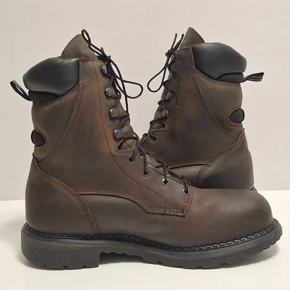 Red Wing 2211 Steel Toe DynaForce Waterproof Work Boots Brown, Sz 12E2 Made USA